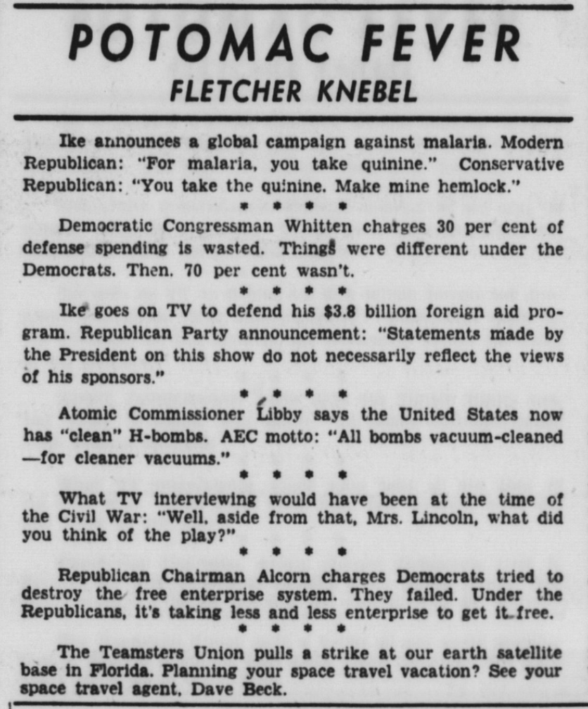 screenshot of article, including the exact quote cited